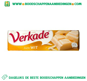 Verkade Chocoladereep wit aanbieding