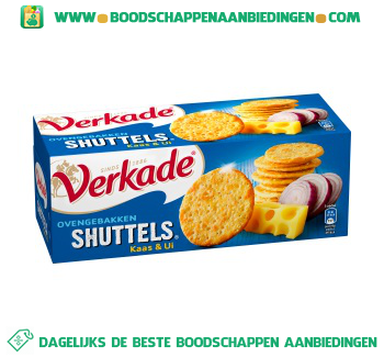 Verkade Shuttels kaas & ui aanbieding