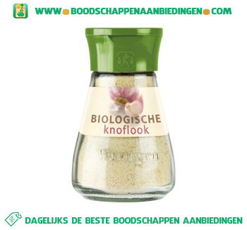 Biologische knoflook aanbieding