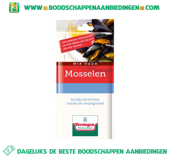 Kruidenmix mosselen met groenten aanbieding