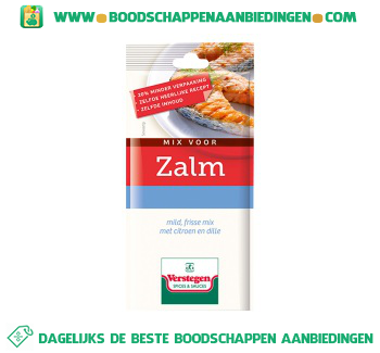 Kruidenmix zalm aanbieding