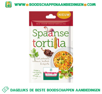 Verstegen Mix voor vegetarische Spaanse tortilla aanbieding