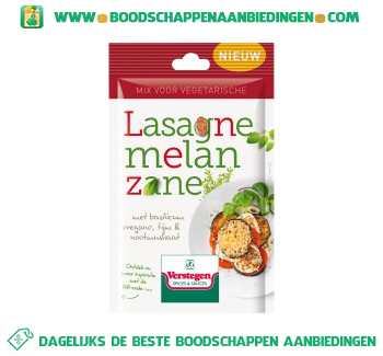 Verstegen Mix voor vegetarische lasagne melazane aanbieding