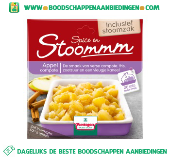 Stoommm appelcompote aanbieding