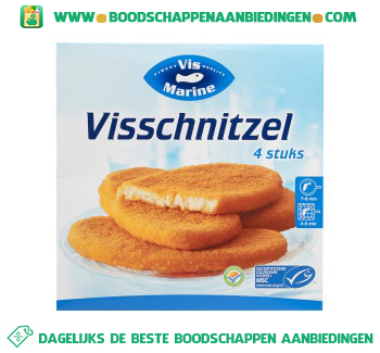 Visschnitzel aanbieding