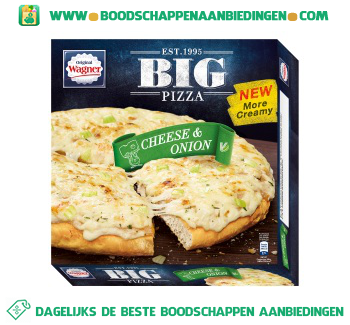 Wagner Big pizza cheese & onion aanbieding
