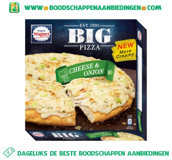 Big pizza cheese & onion aanbieding