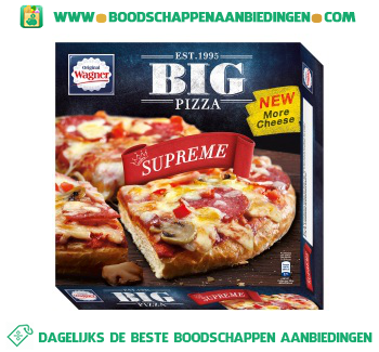 Wagner Big pizza supreme aanbieding