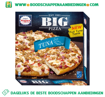 Wagner Big pizza tuna aanbieding