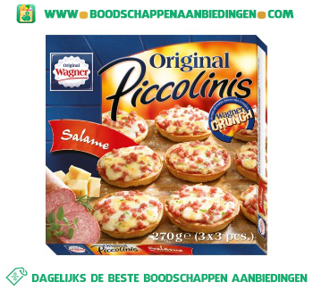 Wagner Original Piccolinis salame aanbieding