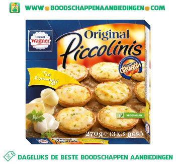 Original Piccolinis tre formaggi aanbieding