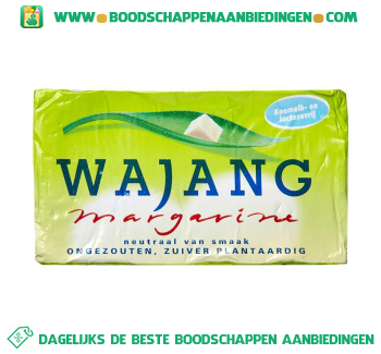 Wajang Margarine aanbieding