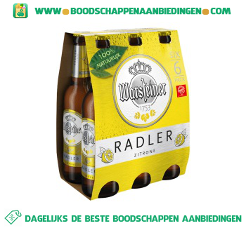 Warsteiner Radler pak 6 flesjes aanbieding