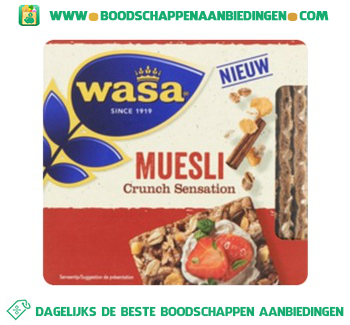 Crunch sensation muesli aanbieding