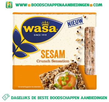 Wasa Crunch sensation sesam aanbieding