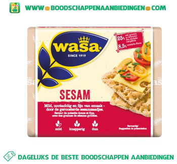 Wasa Knäckebröd sesam aanbieding