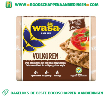 Wasa Knäckebröd volkoren aanbieding