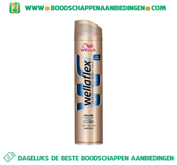 Wellaflex volume haarspray extra strong aanbieding