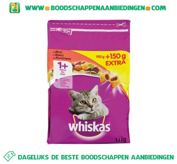 Whiskas Adult met rund aanbieding