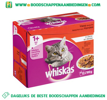 Whiskas Gevogelteselectie in saus 12-pak aanbieding