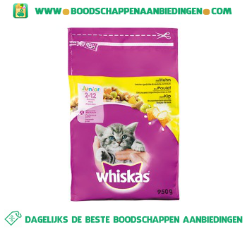 Whiskas Junior met kip aanbieding