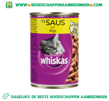 Whiskas Kip in saus aanbieding