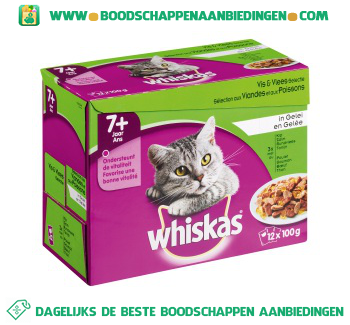 Whiskas Senior in gelei 12-pak aanbieding