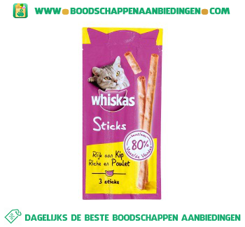 Whiskas Sticks kip aanbieding