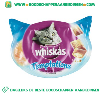 Whiskas Temptations zalm aanbieding