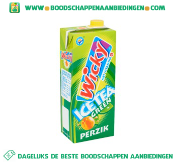 Wicky Ice tea green perzik aanbieding