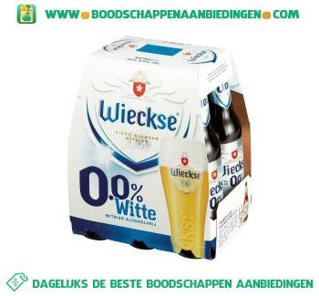 Wieckse 0.0% wit pak 6 flesjes aanbieding