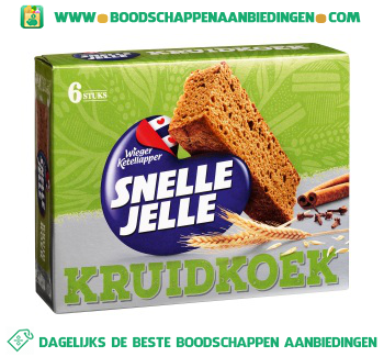 Wieger Ketellapper Snelle Jelle tussendoor kruidkoek aanbieding