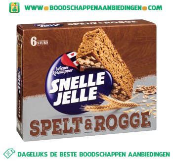 Wieger Ketellapper Snelle Jelle tussendoor spelt & rogge aanbieding