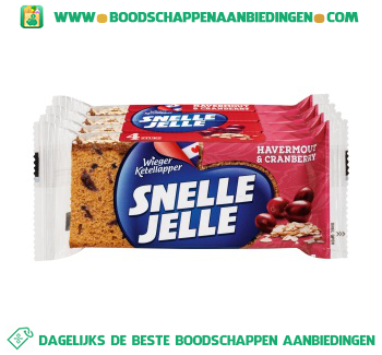 Snelle jelle havermout & cranberry aanbieding