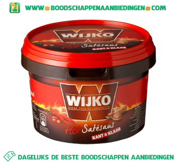 Wijko Satesaus hot kant & klaar aanbieding