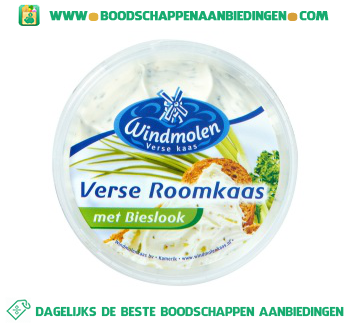 Windmolen Verse roomkaas met bieslook aanbieding