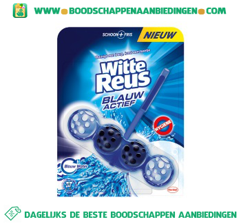 Witte Reus Toiletreiniger blauw actief aanbieding