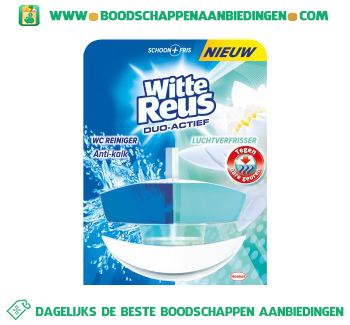 Witte Reus Toiletreiniger duo actief tegen nare geuren aanbieding