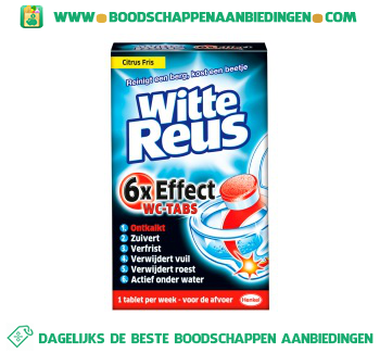 Witte Reus WC tabs aanbieding