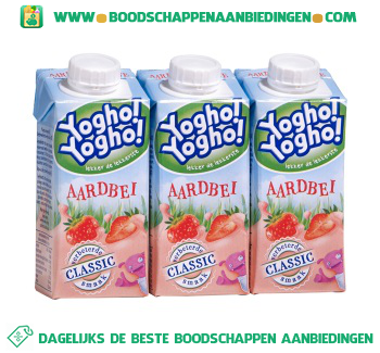 Yogho! Yogho! Aardbei 3-pak aanbieding