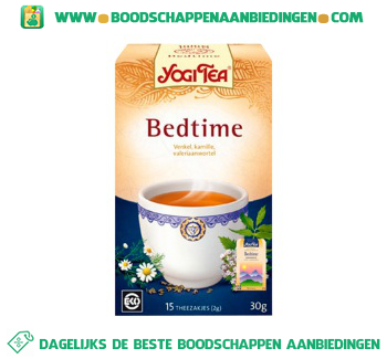 Yogi Tea Bedtime thee aanbieding