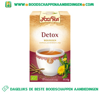 Yogi Tea De-tox aanbieding