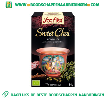 Sweet chai tea aanbieding