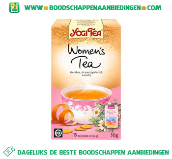 Yogi Tea Womens energy tea aanbieding