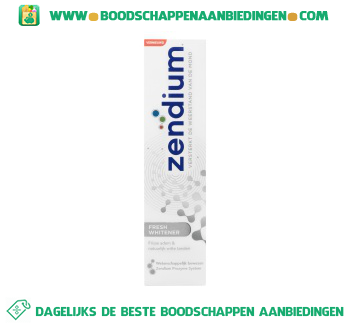Zendium Tandpasta fresh whitener aanbieding