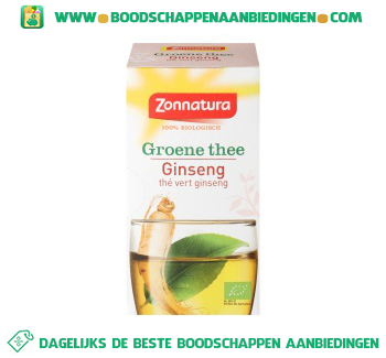 Groene thee & ginseng aanbieding