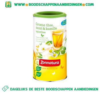 Groene thee & kamille oplosthee aanbieding