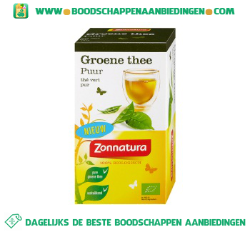 Groene thee puur 1-kops aanbieding