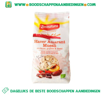 Haver amarant muesli Goji aanbieding