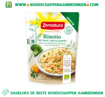 Zonnatura Haver risotto aanbieding